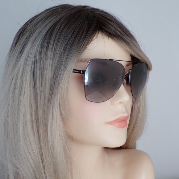 Longines Rimless Mirrored Smoke Navigator Shades, Aviator Pilot Unisex RX 60mm - Picture 10 of 14